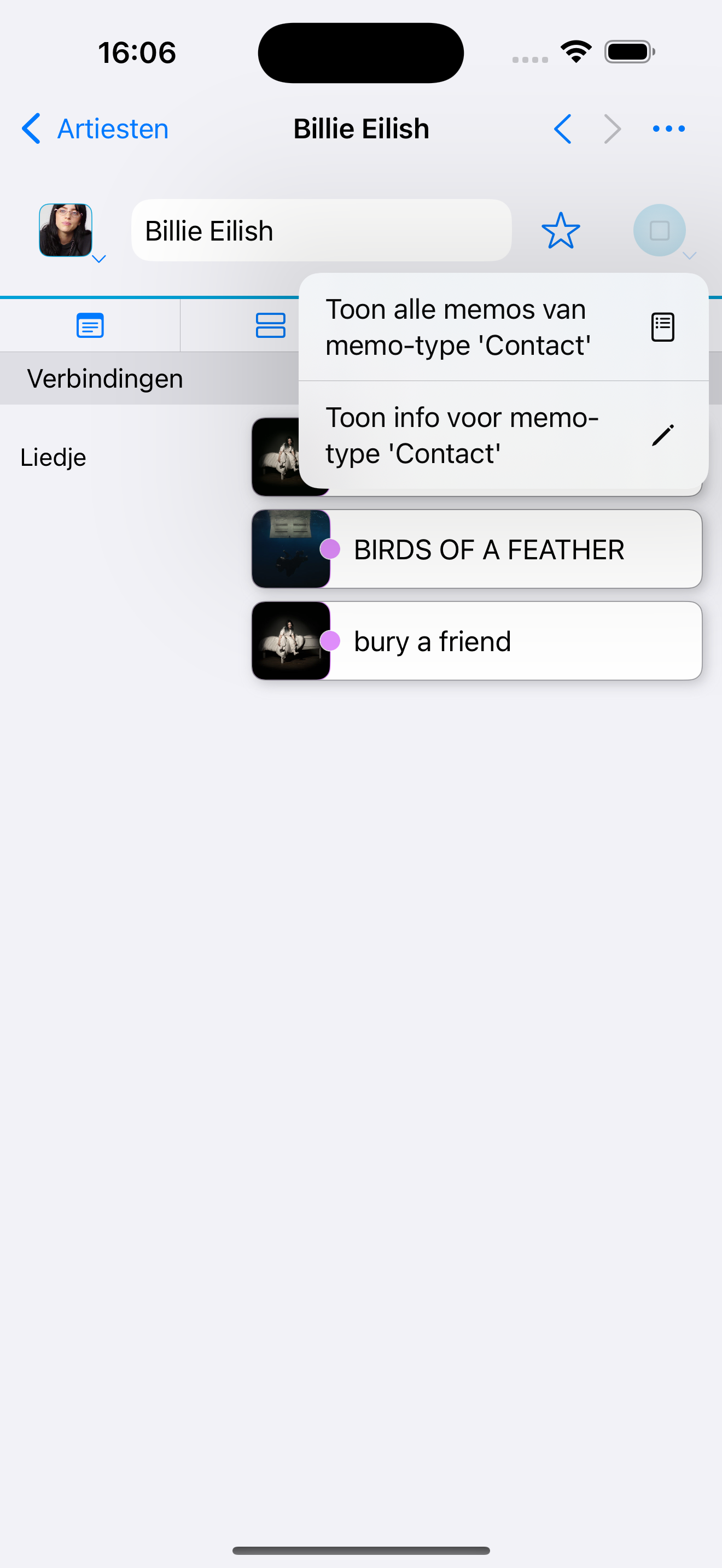 type info fields